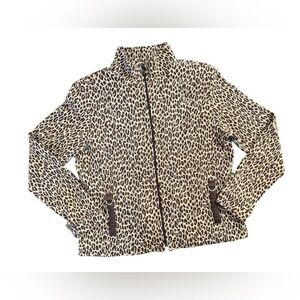 Vintage 90’s Rafael blazer. Leaped print. Front pockets, zipper front. S…